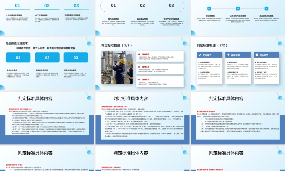 《电力重大事故隐患判定标准及治理监督管理规定》解读培训