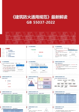 《建筑防火通用规范》GB55037-2022最新解读