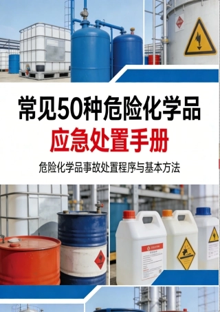 -50种常见危险化学品应急处置手册