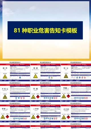 -81种常见职业病危害告知卡模板