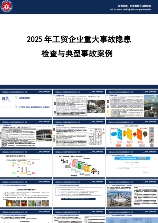 -2025年工贸企业重大事故隐患检查与典型事故案例