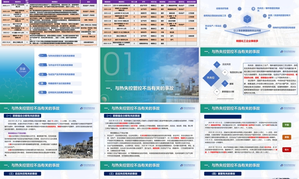 -2025年危险化学品典型事故分析