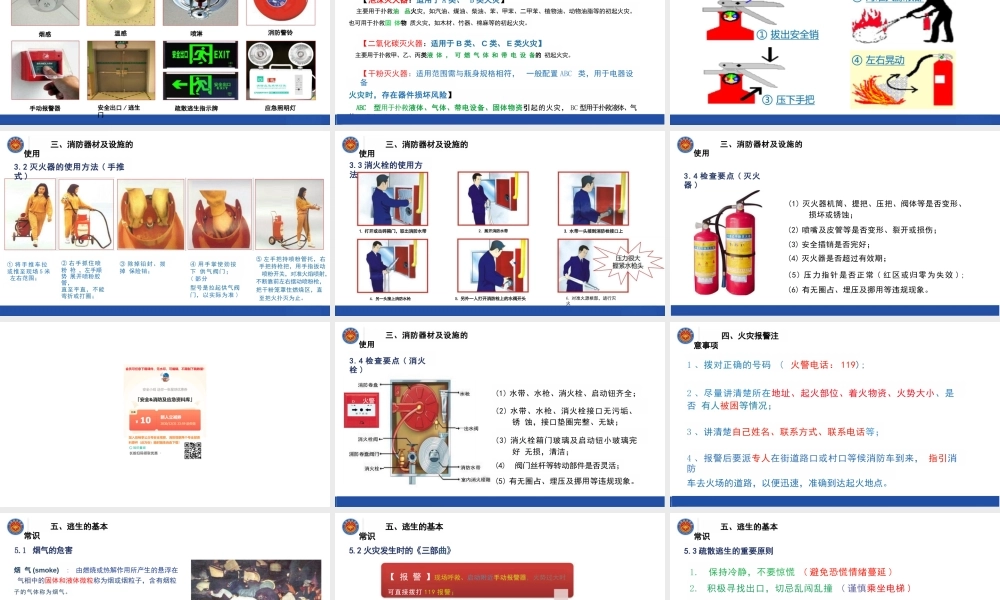 -2025消防安全月消防安全培训课件