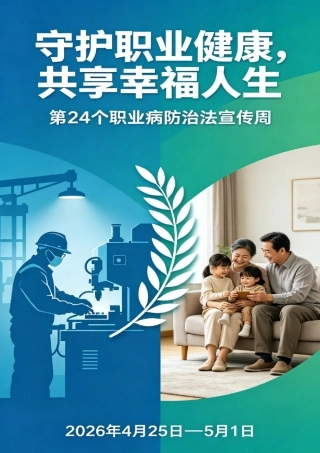 -2026版职业病防治法宣传周宣传手册