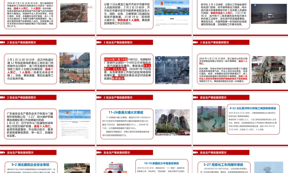 -2026春季后开工安全第一课（含最新事故案例）