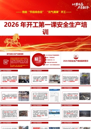 -2026春季后开工安全第一课（含最新事故案例）