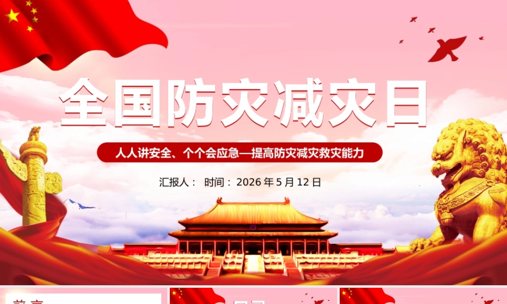 -2026年全国防灾减灾日宣讲