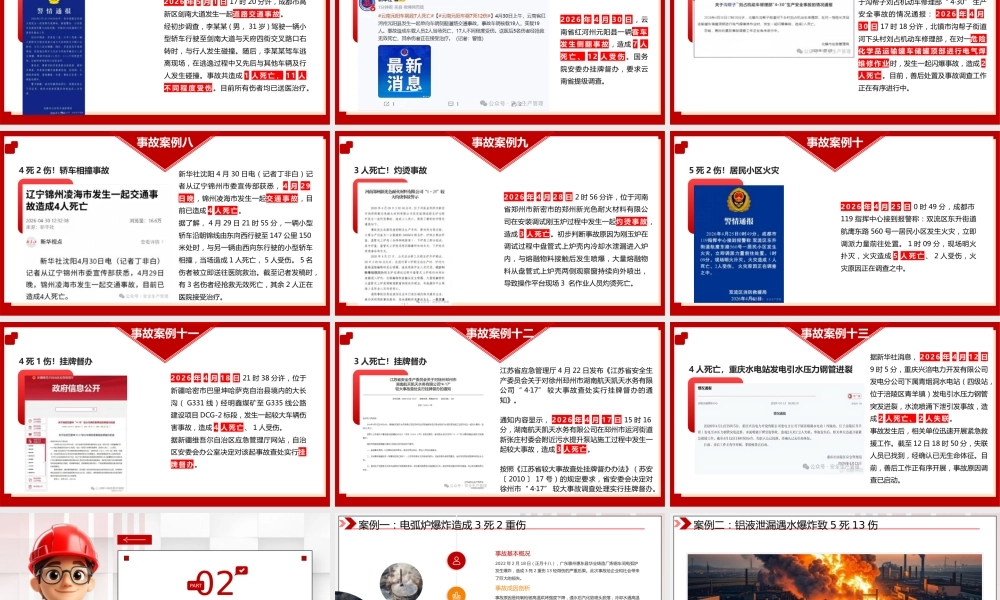-2026年五一节后典型事故案例警示