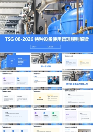 -TSG 08-2026《特种设备使用管理规则》解读