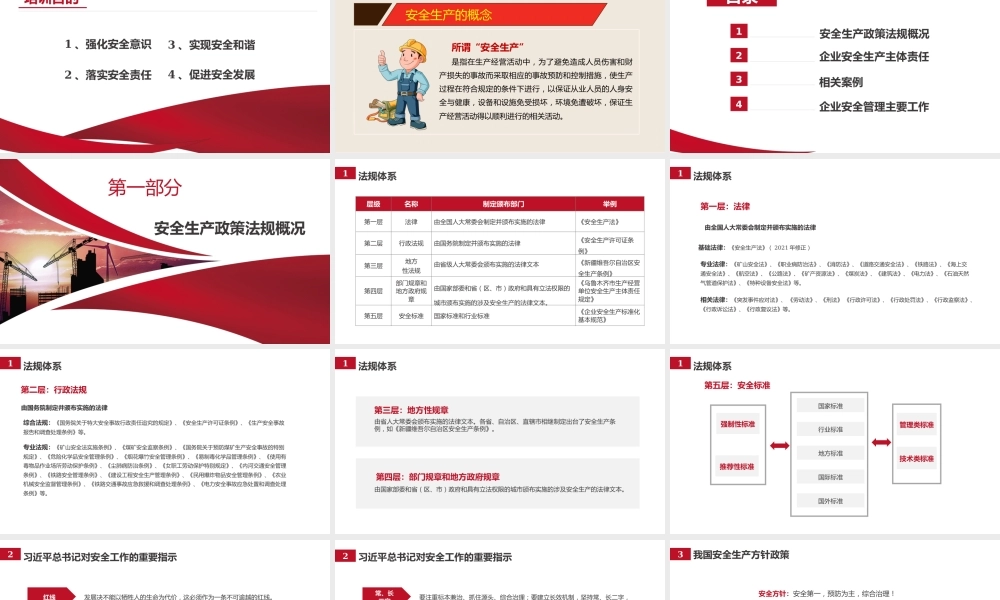 安全生产法相关知识培训讲解
