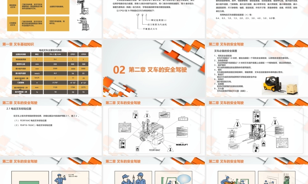 叉车安全驾驶技术安全教育培训