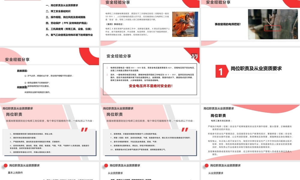 超全焊工职责安全专项培训