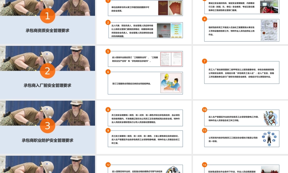 承包商安全管理培训