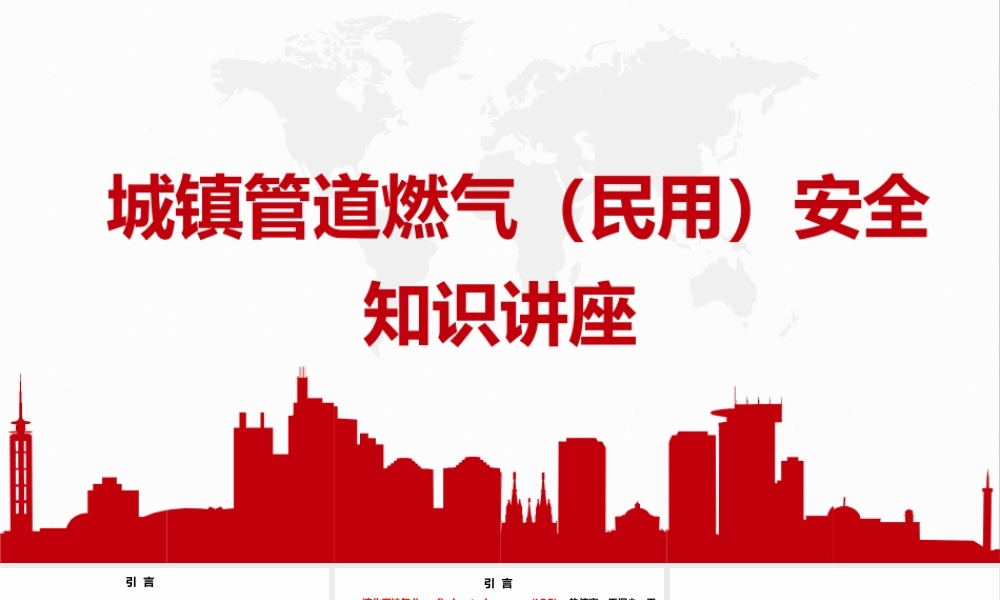 城镇管道燃气安全检查知识(民用)-57页