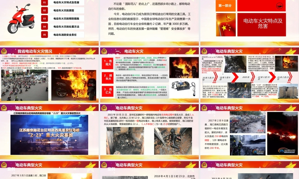 电动自行车火灾事故安全