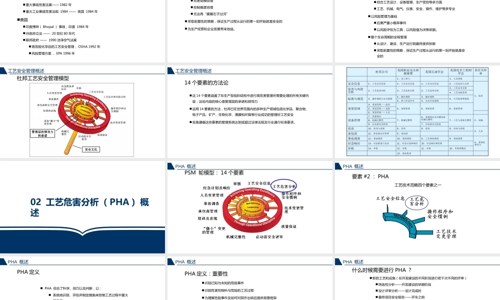 杜邦工艺安全分析PHA精讲