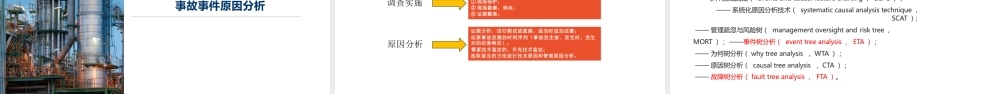化工企业事故事件管理的五个要点分析