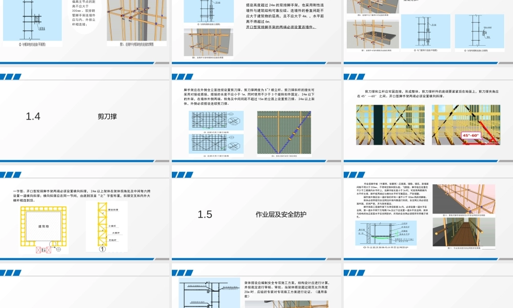 脚手架工程常见安全隐患控制要点