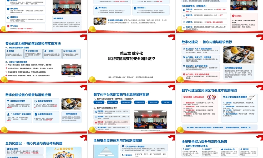 企业安全生产“六化”建设指导手册