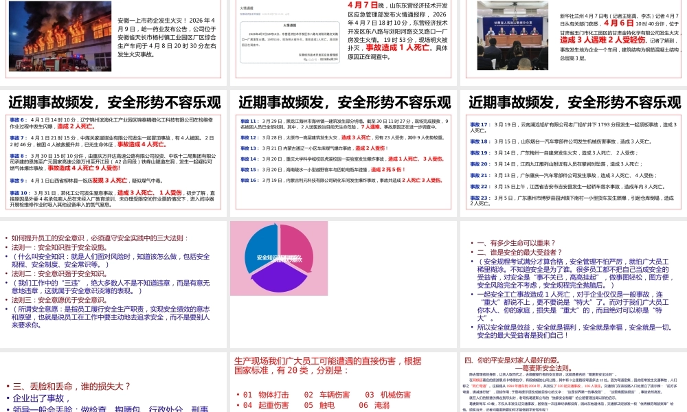 -五一劳动节前安全培训教育