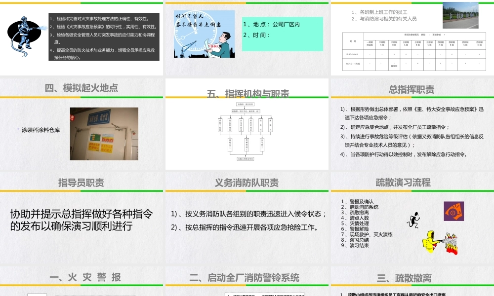 消防演习方案模板