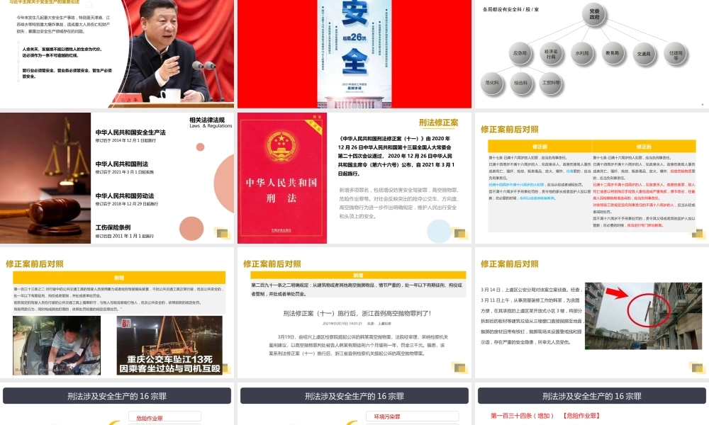 刑法修正案(十一)安全人16宗罪精讲