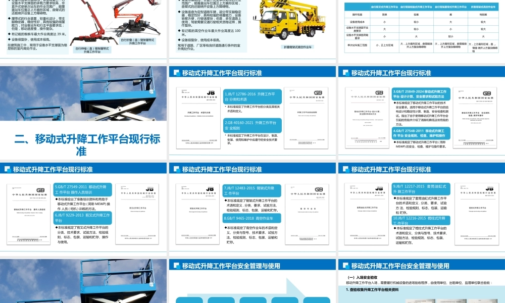 移动式升降工作平台安全管理