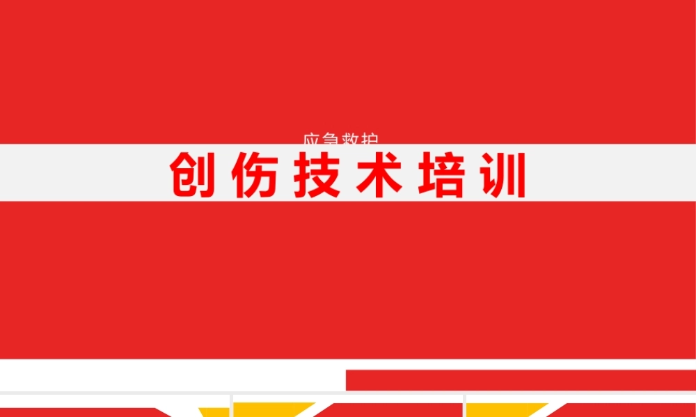 应急救护-创伤技术培训 (1)