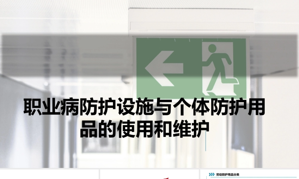 -职业病防护设施与个体防护用品的使用和维护 (1)