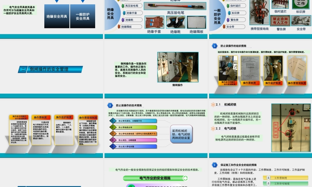 中低压变(配)电站安全管理