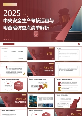 中央安全生产考核巡查与明查暗访重点清单及案例解析