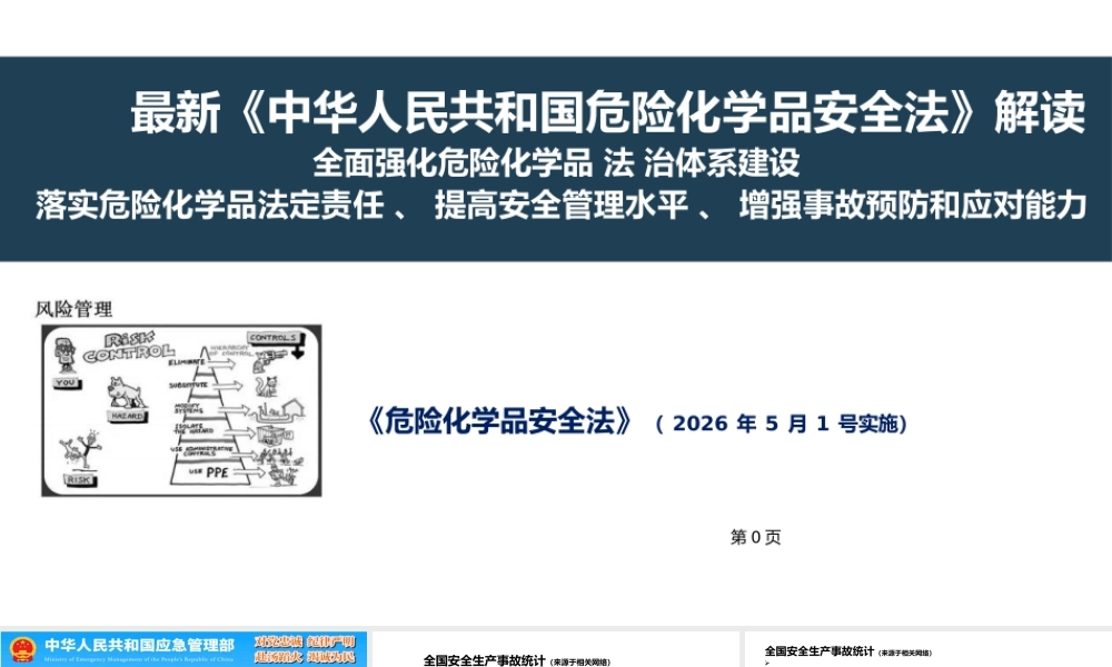 最新《中华人民共和国危险化学品安全法》解读-227页