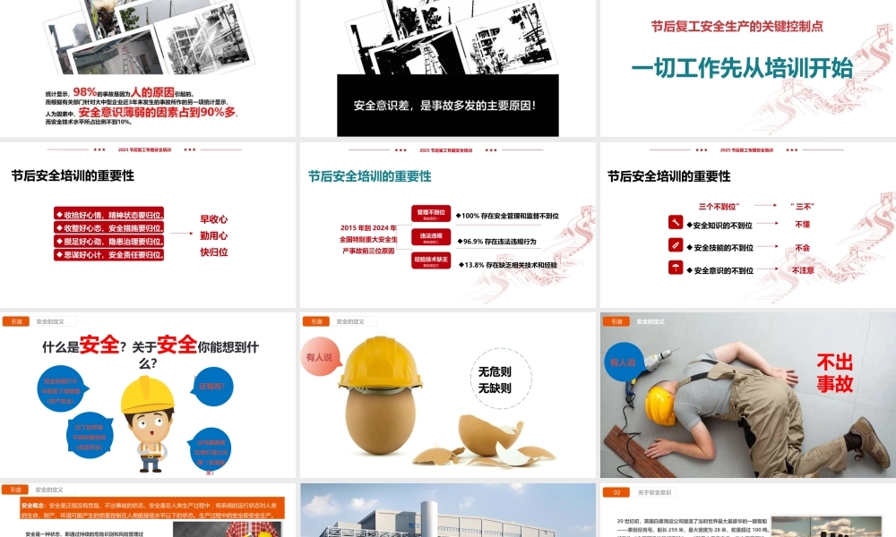 -2025年国庆节后复工“安全第一课”警示教育