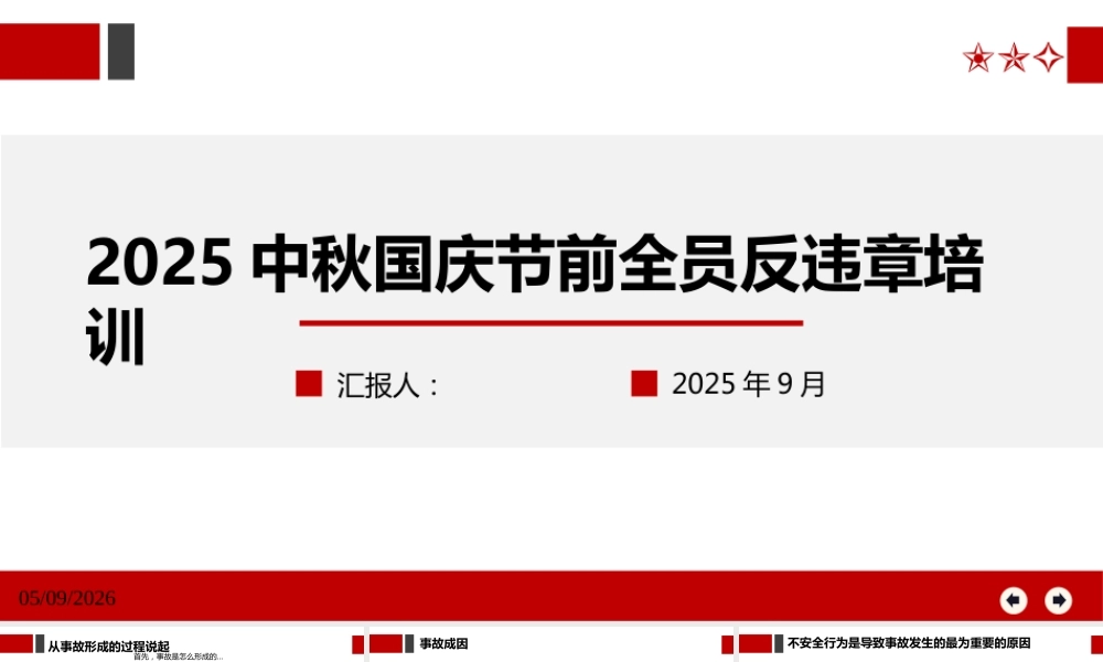 -2025中秋国庆节前全员反违章培训