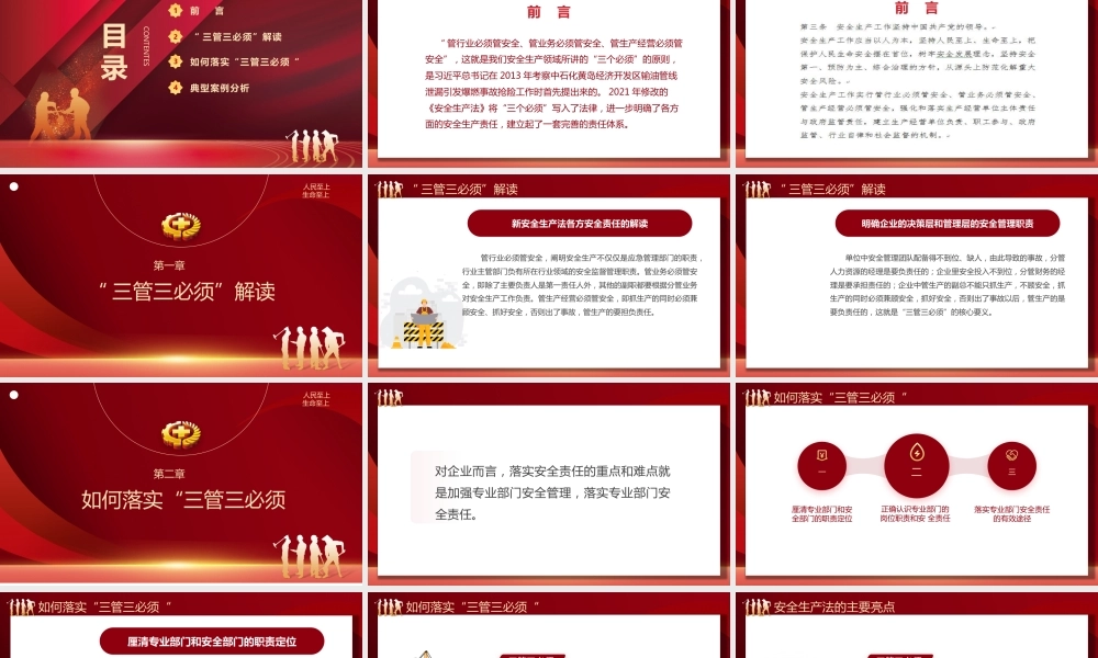 安全管理“三管三必须”培训