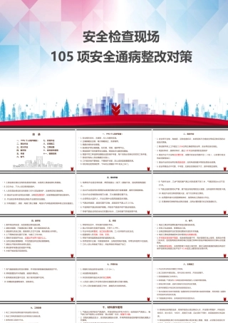 安全检查现场105项安全通病整改对策