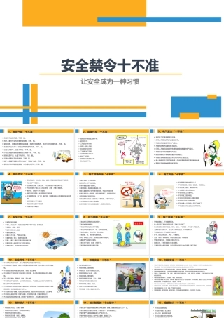 安全十不准十大不可违背