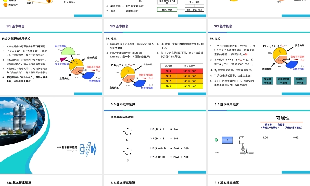 安全仪表系统SIS培训 (1)
