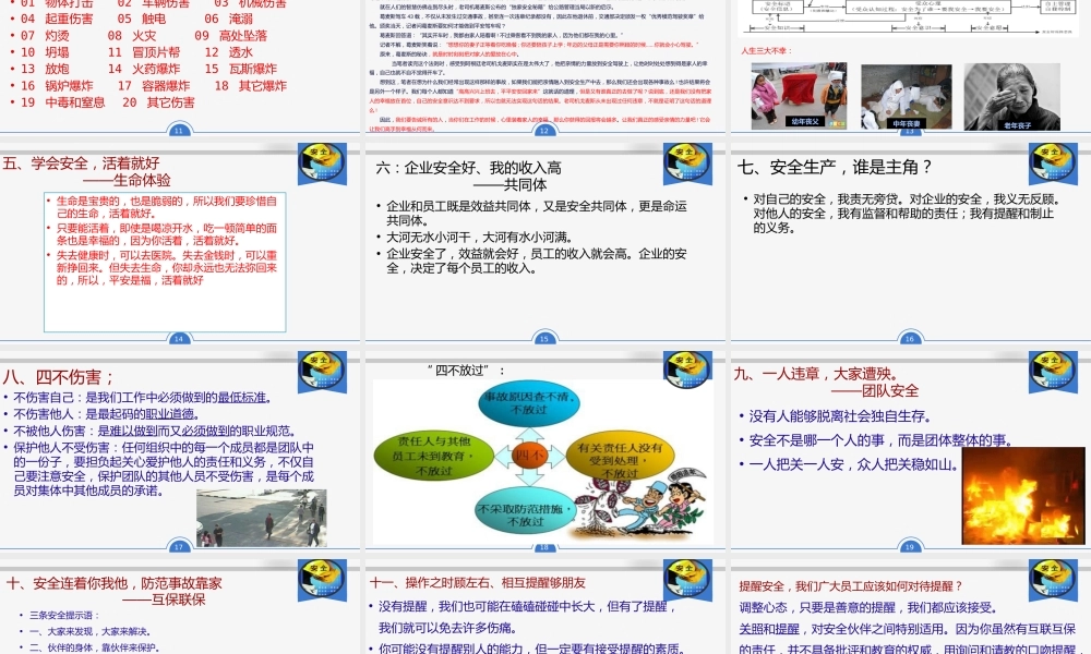 安全意识和素养专题培训
