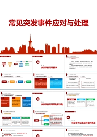 常见突发事件的应对与处理