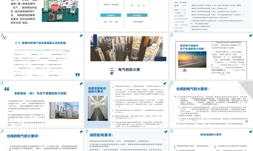 电气防火与电气防爆