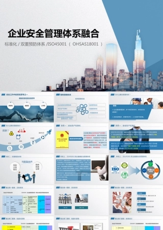 多个企业安全体系融合培训（33页）