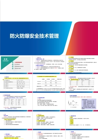 防火防爆安全技术管理培训课件