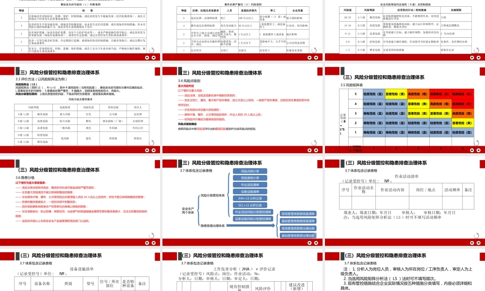 风险分级管控与隐患排查治理指导手册