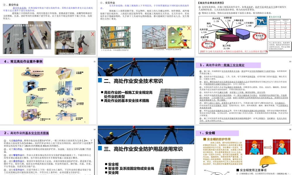 高处作业安全详细讲解培训 (1)