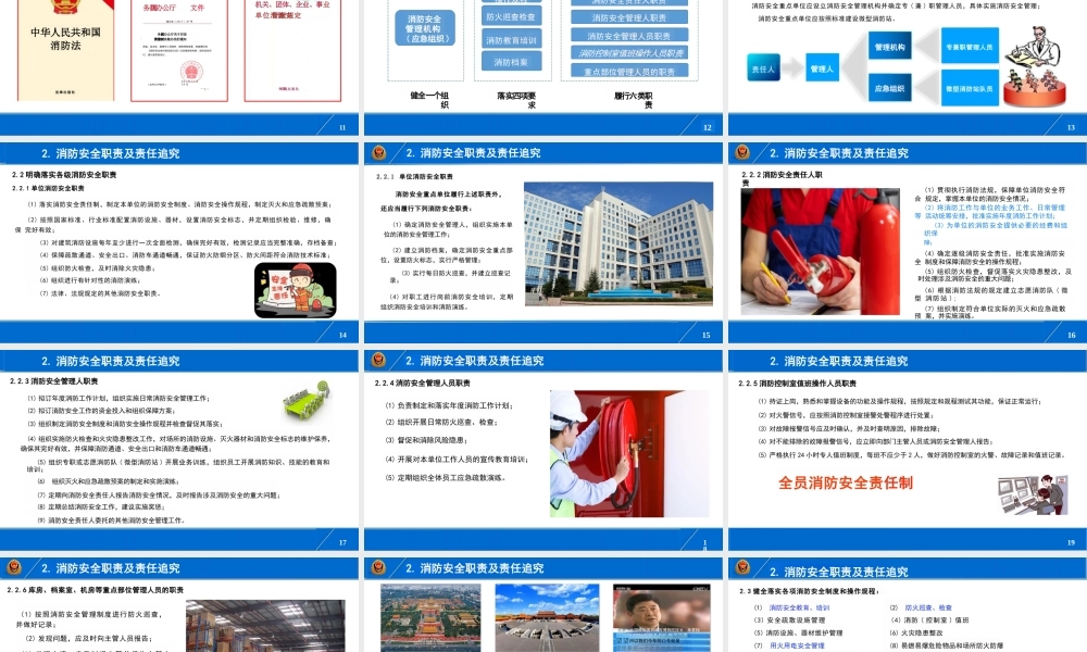 国家消防局系列消防安全培训课件-办公场所消防培训课件