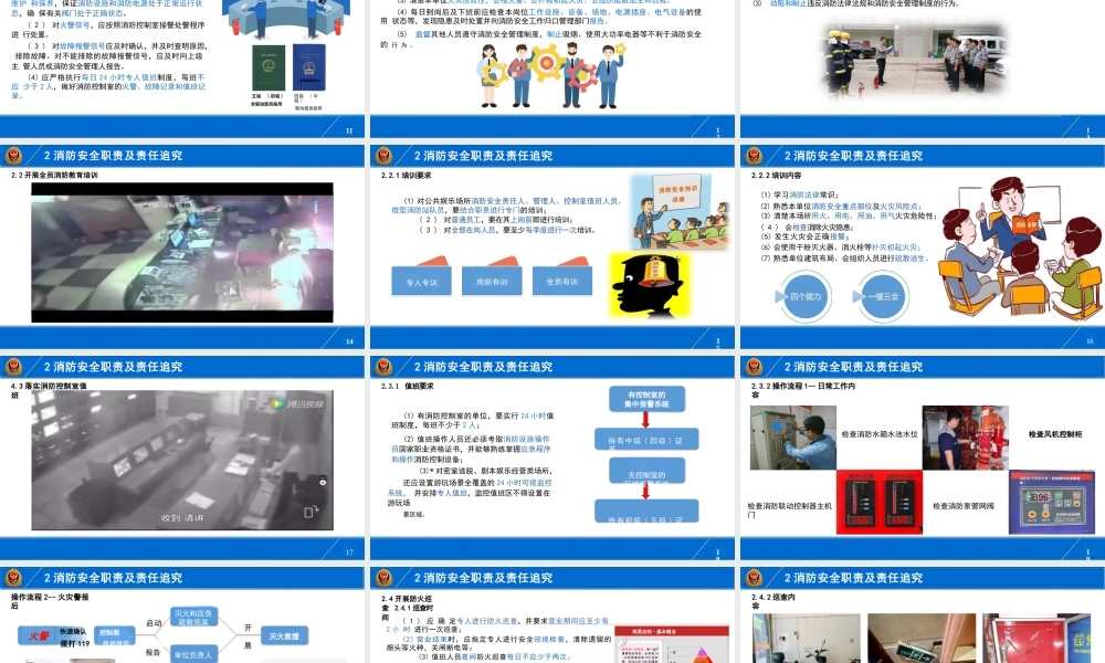国家消防局系列消防安全培训课件-公共娱乐场所消防培训课件-90页