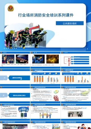 国家消防局系列消防安全培训课件-公共娱乐场所消防培训课件-90页