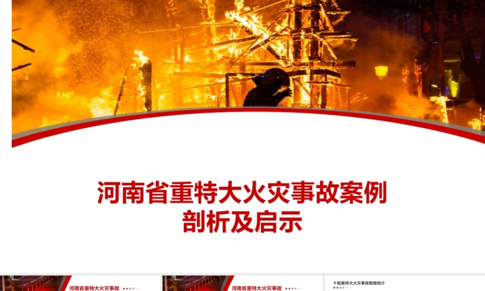 河南省重特大火灾事故案例剖析及启示