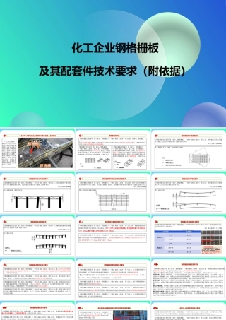 化工企业钢格栅技术要求（附依据）